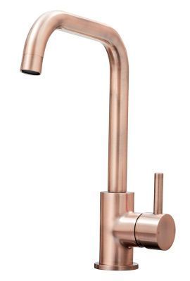   EVO ELERA D COPPER MONO SINGLE LEVER KITCHEN SINK MIXER TAP with D SHAPED SWIVEL SPOUT, KTAP007CU *SPECIAL OFFER*